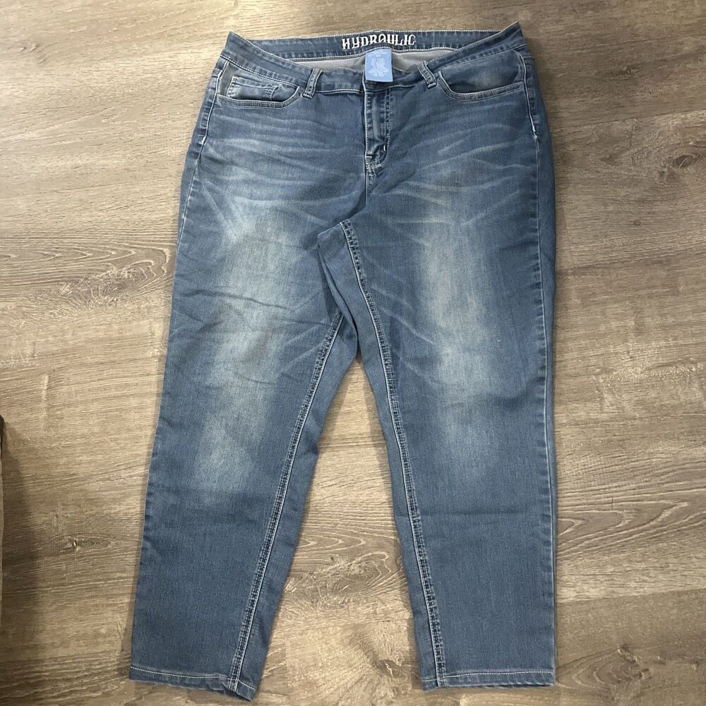 Hydraulic NoLita Mid Rise, Curvy Super Skinny Women’s Jeans, Size 18 W